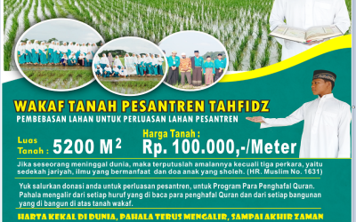 PRORAM KOLEKTIF WAKAF TANAH ASRAMA PESANTREN TAHFIDZ